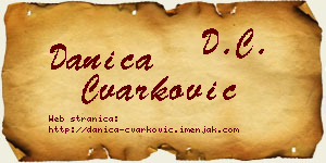 Danica Čvarković vizit kartica